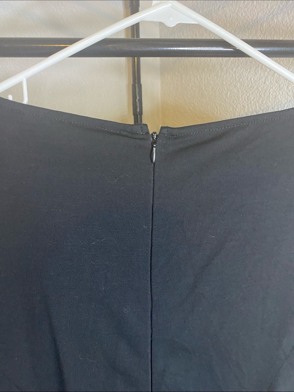 Black Midi Dress with Autumn Leaf Embroidery - Picture 6 of 6